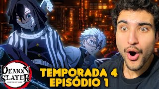 HASHIRAS NO CASTELO INFINITO!!! React Demon Slayer EP. 1 Temporada 4 - KIMETSU