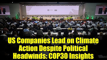 US Companies Lead on Climate Action Despite Political Headwinds: COP30 Insights