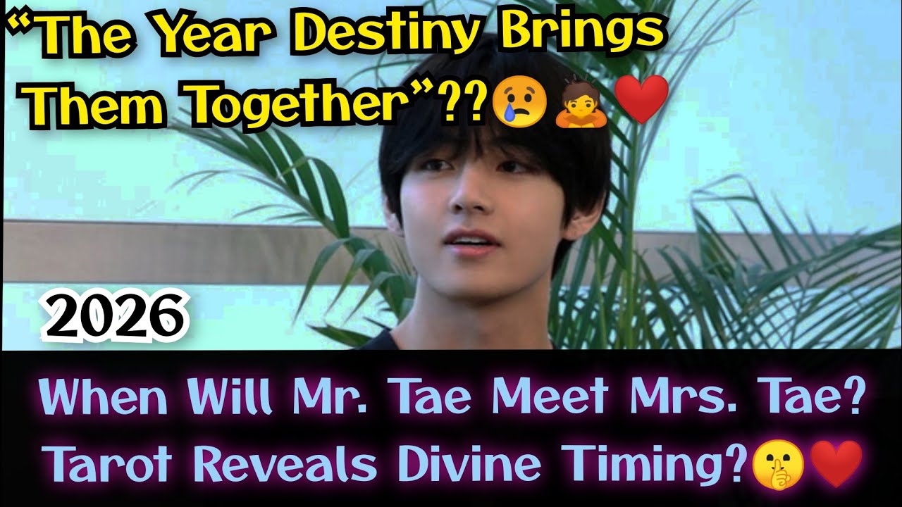 |Will Mr Tae Find His SOULMATE in 2026?|🙇🤫❤️#bts #btsv #destiny #soulmate #twin flame reading #tarot