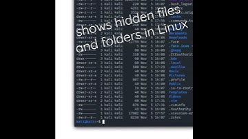 How to show hidden files and folders #cybersecurity #linux #tutorial