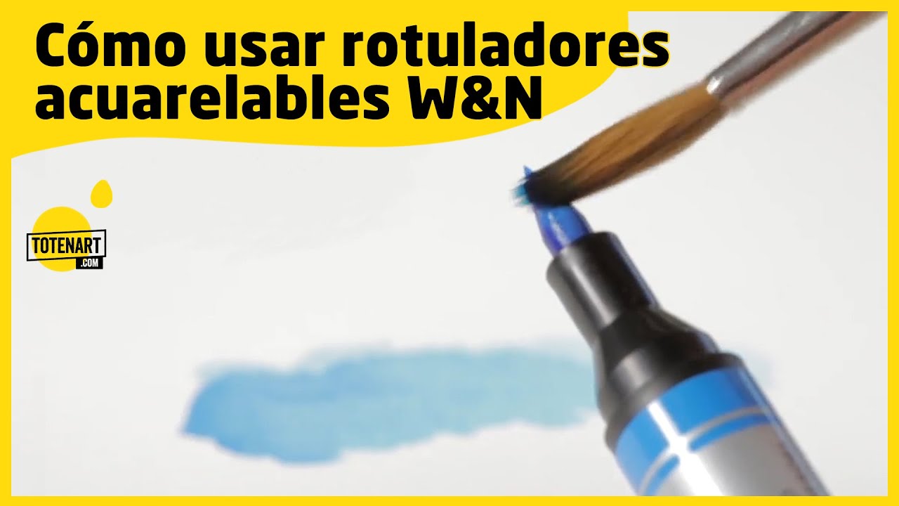 Cómo usar rotuladores acuarelables de Winsor and Newton