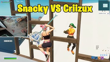 Snacky VS Criizux 1v1 INSANE Buildfights!