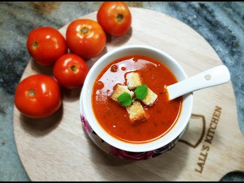 Tomato Soup (Restaurant Style) - Chef Lall's Kitchen