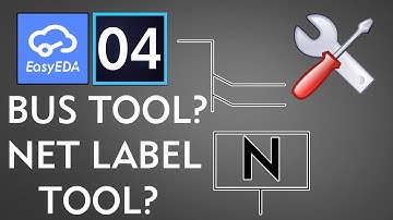 How to use easyeda online Bus tool, Bus Entry, Netlabel tools in schematic Easyeda in hindi\urdu