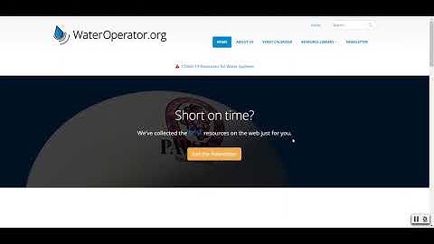 How to Find Free Webinars on WaterOperator.org | Tutorial