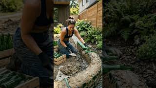 She Built A Backyard Oasis From Old Bottles!
