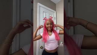 Valentine’s Day Hairstyle😍| Heart Shaped Ponytails💗 #wiginstall #valentinesday #hairstyle