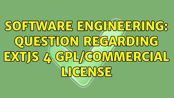 Software Engineering: Question regarding ExtJS 4 GPL/commercial license (2 Solutions!!)