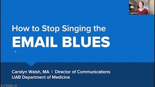 How to Stop Singing the Email Blues