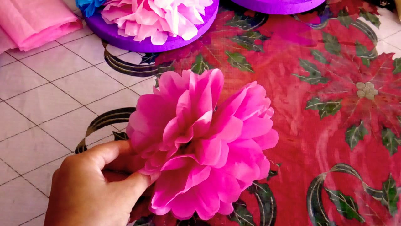 Flores de papel china YouTube