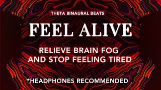 4 Hz Theta Binaural Beats | Relieve Brain Fog and Stop Feeling Tired All The Time (Feel Alive Again)