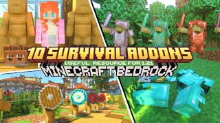 10 Minecraft Bedrock/PE 1.21 Fantastic and Useful addons for better survival experience gameplay! 🔔 screenshot 2