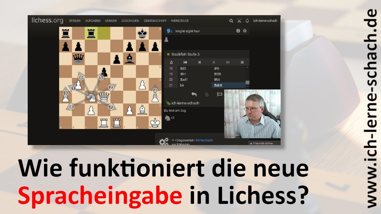 Wie funktioniert die neue Spracheingabe in Lichess?