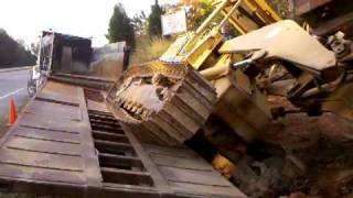 cat 953 track loader unloaded in a snap