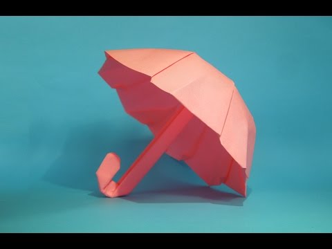 Как сделать зонтик из бумаги. Оригами зонтик из бумаги.