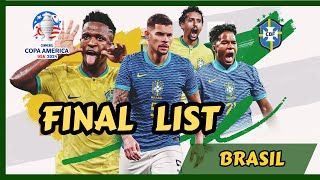 Brazil's squad for Copa América 2024: Meet the Team!