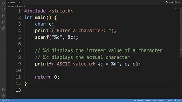 ➸ Code to find the ascii code of a given character in vs code #coding coding