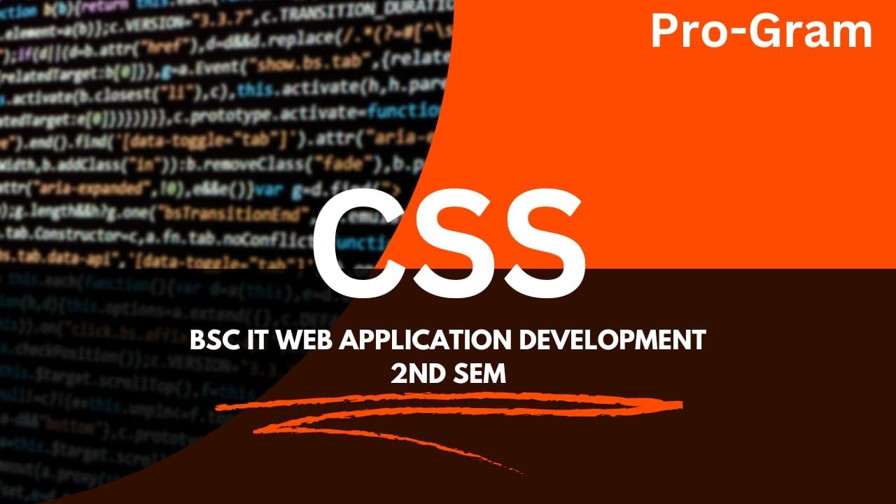 BSC IT 2nd SEM : CSS || PRO-GRAM || VIKASH STUDIOS - YouTube