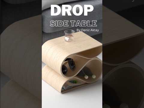 Drop Side Table By Deniz Aktay | #table #tabledesign #ytshorts #yt #ytviral #ytshortsindia #shorts