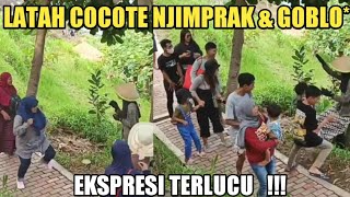 PRANK PATUNG SINDEN { EMAK EMAK JIMPRAK LATAH COCOTE & JUNGKEL TERLUCU  } PANTAI MENGANTI