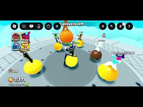 Playing Roblox bumper balls