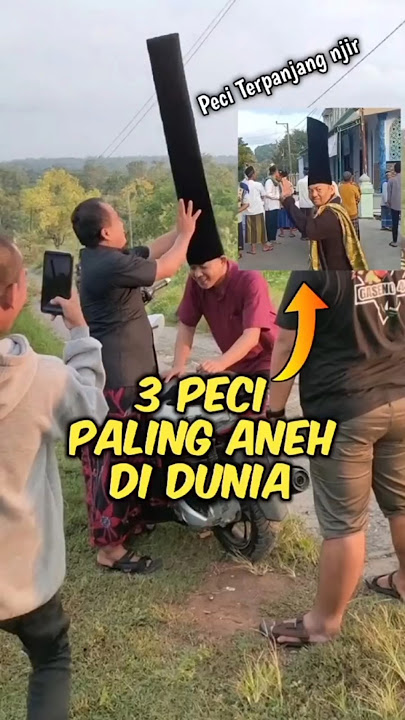 3 Peci Paling Aneh di Dunia (Nomor 3 Bentuknya Aneh Banget)