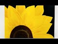 Easy sunflower painting for beginners