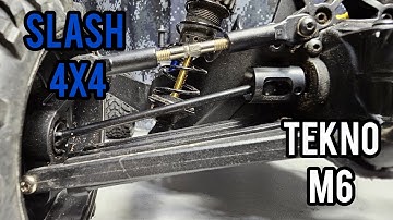 Tekno RC M6 Driveshafts installation on Slash 4x4