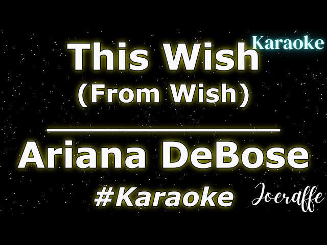 Ariana DeBose - This Wish (From Wish) (Karaoke) class=