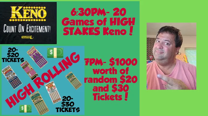 Keno & Scratch Tickets! High Rolling Mass Lottery!
