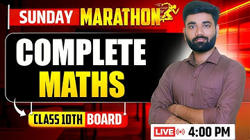 Class 10 MATHS Pre-Board 2025-26 Special | 3 Hrs LIVE Marathon by Akhilesh Sir🔥
