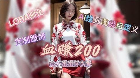 Stable Diffusion lora训练AI绘画高级自定义定制服饰教程