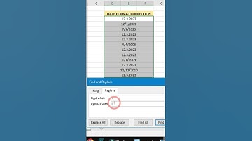 Date Format Correction in excel || #excel #shorts #exceltips