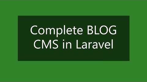 How to Make a Complete Blog CMS in Laravel | Part 4: Create Tables & Forms, Category Form Validation
