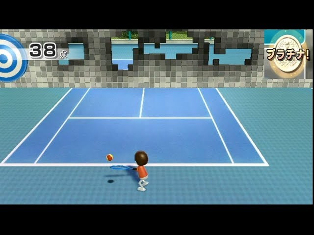 壁打ちの達人 プラチナメダル Wii Sports テニス Youtube