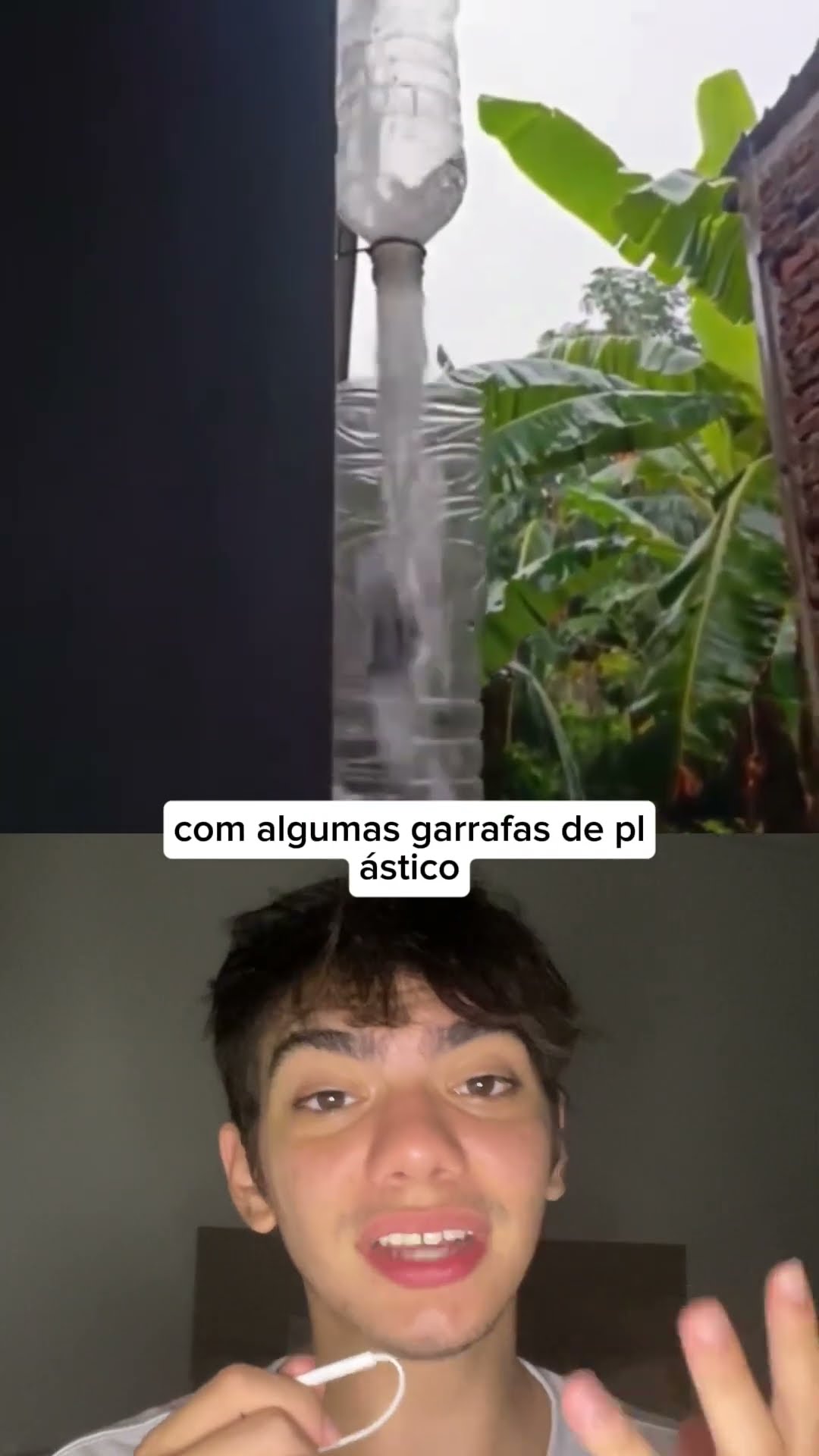 Gambiarra de respeito! ?? Usou garrafas PET pra escoar água do telhado! Quem faria isso? ?♻️
