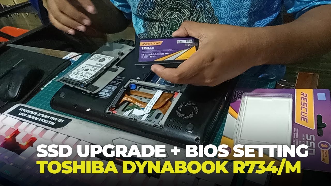 Install New SSD on Laptop Toshiba Dynabook R73/U - Portege R30-C