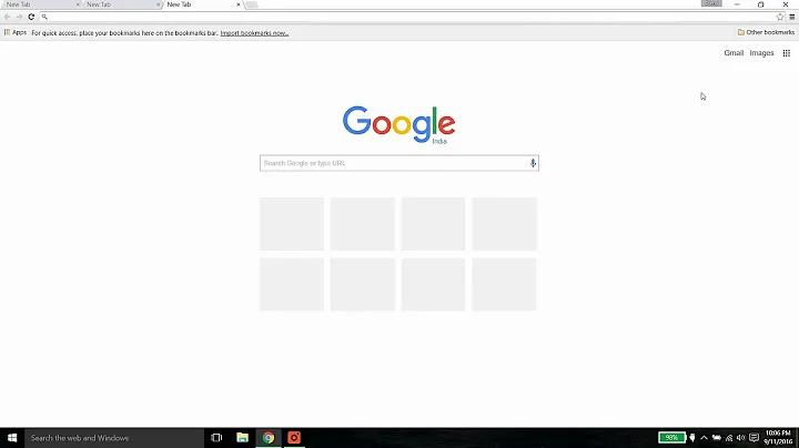 Google Chrome Address bar, bookmark and tab bars all too small and non adjustable - Fixed