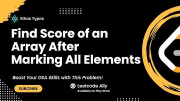 Find Score of an Array After Marking All Elements | Leetcode