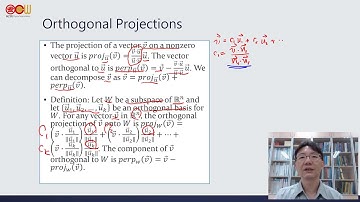 Lec61 應用數學-線性代數 Orthogonal Projections、Orthogonal Decompositions