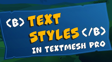 TextMeshPro Text Styles make working with Texts in Unity 6 so much easier!