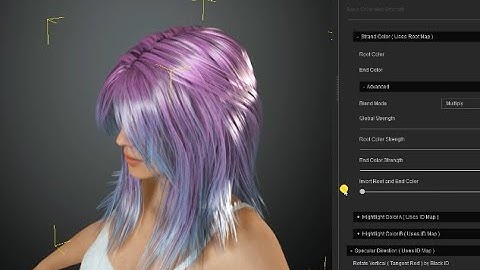 Creating hair for Character Creator  in Blender with Hair Tool addon