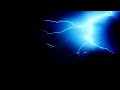 Thunderstorm intense lightning strikes at night  background effects