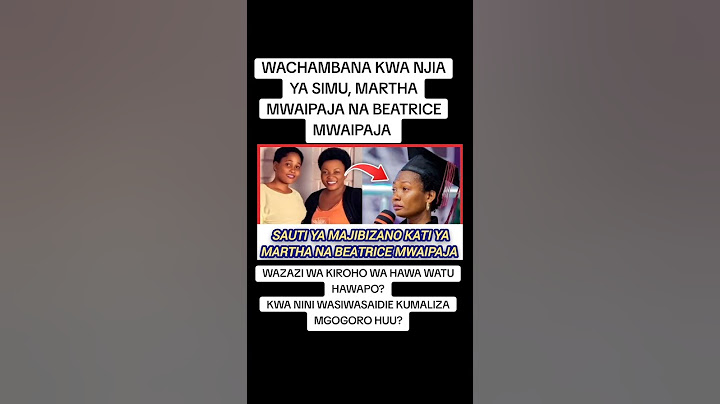 wazazi wa kiroho wa martha mwaipaja na beatrice mwaipaja wako wapi, wamalize mgogoro huu?