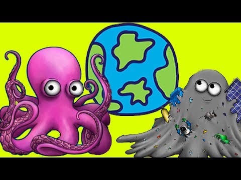 Видео: ОСЬМИНОГ мутант спасает океан от мусора в игре Tasty Planet Forever