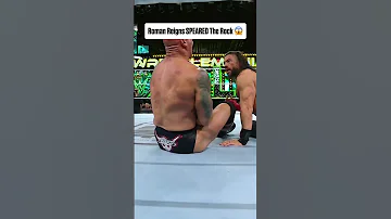 ROMAN REIGNS SPEARED THE ROCK Via WWE Shorts 