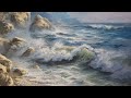 Rocky Surf - Seascape Painting Demo