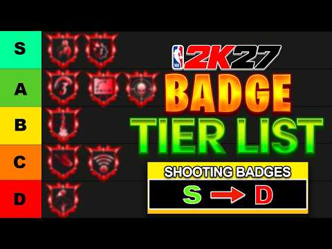 RANKING BEST SHOOTING BADGES IN NBA 2K27 (TIER LIST)