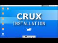 Crux Linux Live Installation With UEFI