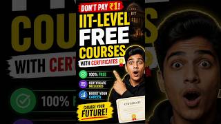 IIT-Level FREE Courses with Certificates With Internship 🤩That Can Change Your Future 🚀”#viralshorts